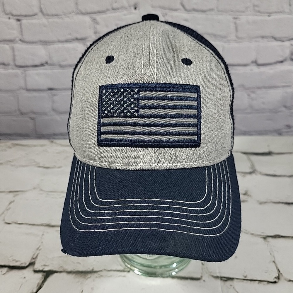 Big Bear Flag Gray Snapback‎ Hat Adjustable Ball Cap